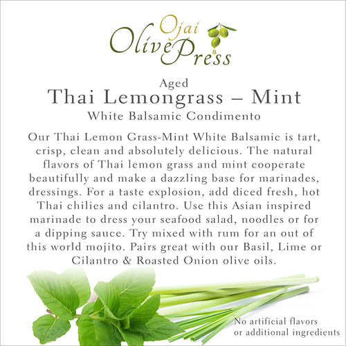 Aged Thai Lemongrass Mint White Balsamic