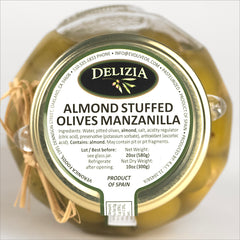 Olives - Almond Stuffed Manzanilla Olives