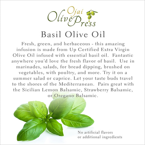 Basil Infused Olive Oil