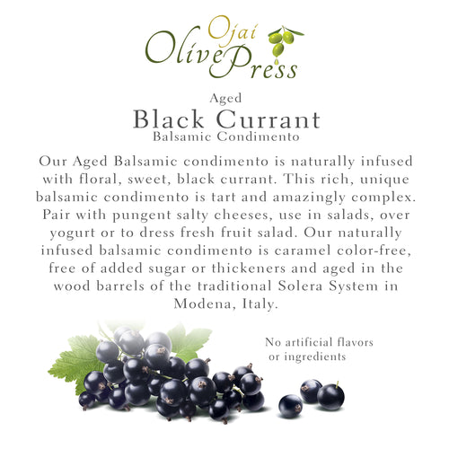 Black Currant Aged Dark Balsamic Vinegar