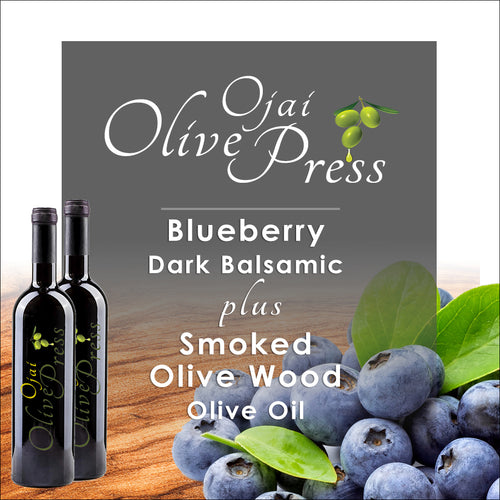 Blueberry Dark Balsamic and Olive Wood Smoked Infused Olive Oil