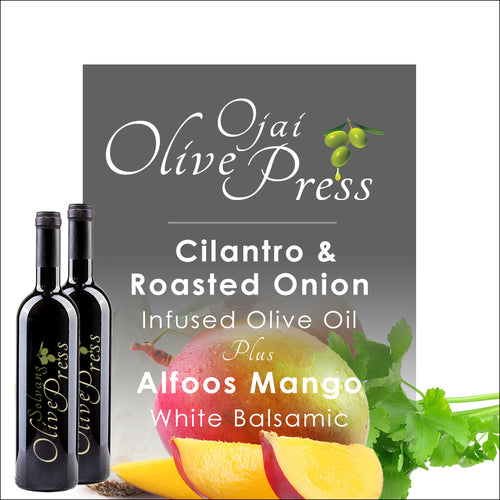 Mango White Balsamic with Cilantro & Roasted Onion Olive Oil