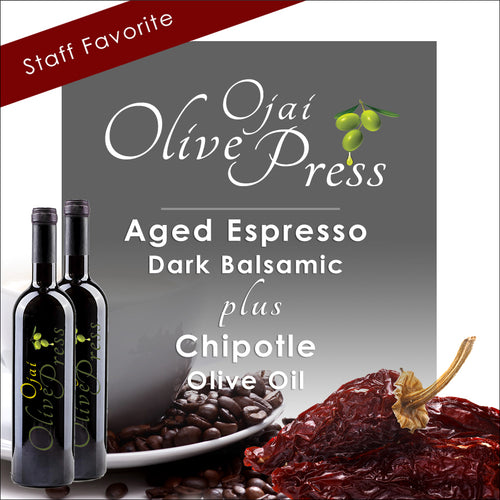 Espresso Balsamic Vinegar and Chipotle Olive Oil