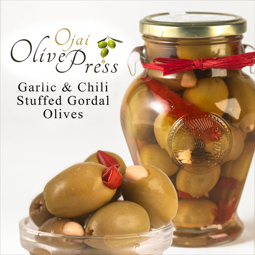 Olives - Gordal Olives Stuffed with Garlic & Red Chile