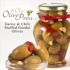 Olives - Gordal Olives Stuffed with Garlic & Red Chile