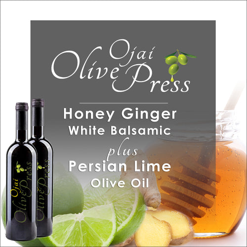 Honey Ginger Balsamic Vinegar and Persian Lime Olive Oil