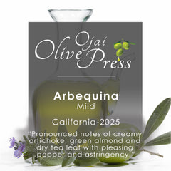 Arbequina Ultra Premium Extra Virgin Olive Oil, Mild Intensity, 234.28ppm