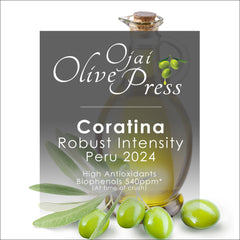 Coratina Premium Extra Virgin Olive Oil, Robust Intensity, 540 ppm