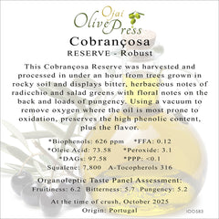 Cobrancosa Reserve Robust Intensity, 626ppm