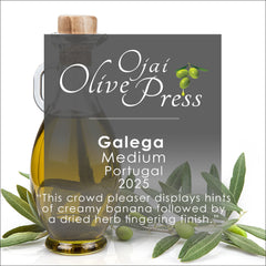 Galega Premium Extra Virgin Olive Oil, Medium Intensity, 396.1ppm