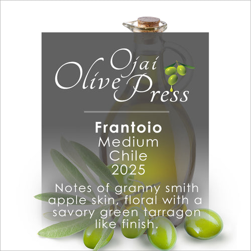 Frantoio/Leccino Premium Extra Virgin Olive Oil, Medium Intensity, 399 ppm