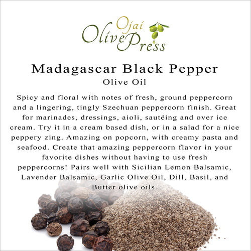 Madagascar Black Pepper Infused Olive Oil