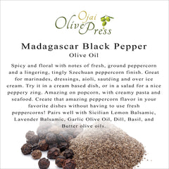 Madagascar Black Pepper Infused Olive Oil