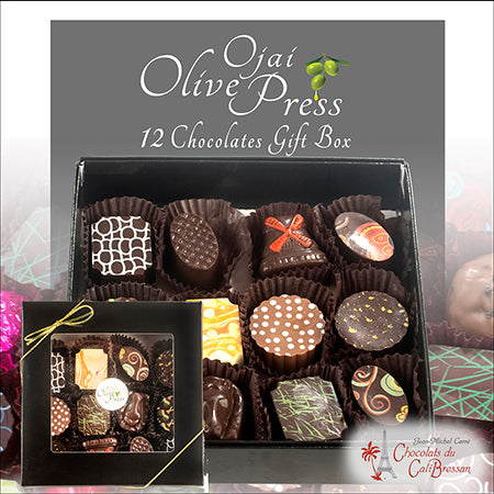 Gift Box of 12 Assorted Artisan Chocolates