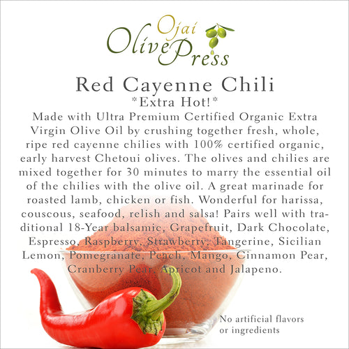 Red Cayenne Chili Fused Olive Oil