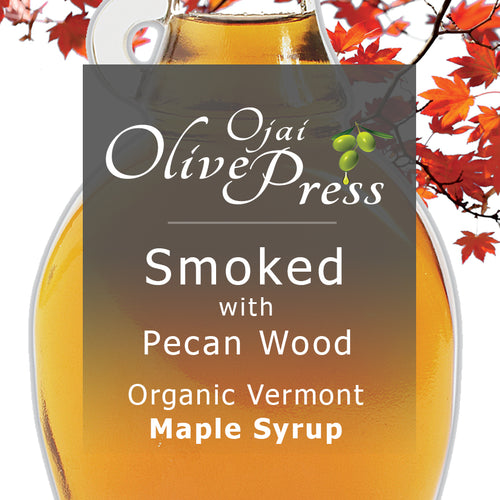 Smoked with Pecan Wood Organic Vermont Maple Syrup