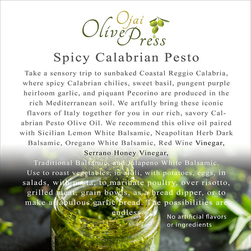 Spicy Calabrian Pesto Infused Olive Oil