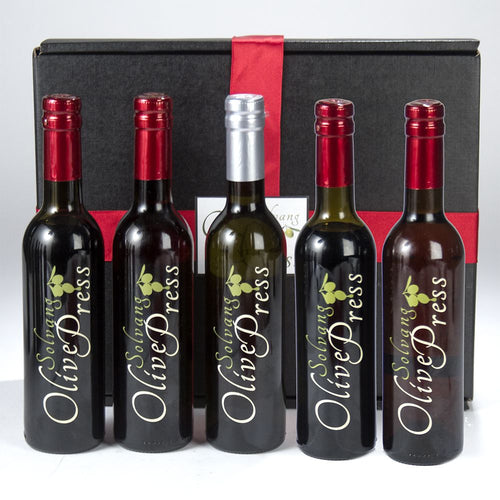 Gift Set of Five Medium Bottles (Olive Oil and Balsamic Pairings)