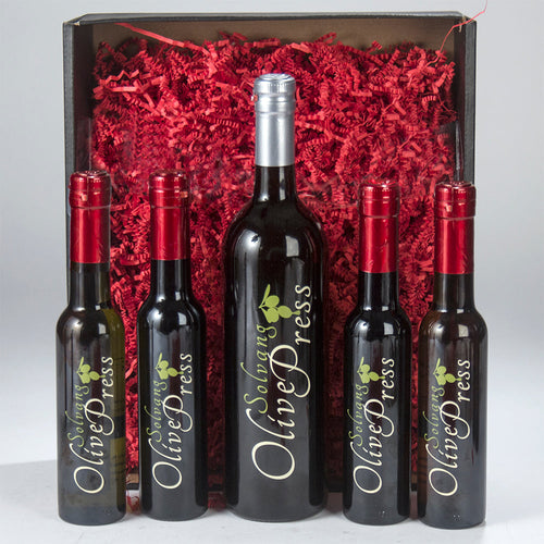 Gift Set of One Large Bottle Plus Four Small Bottles (Olive Oil and Balsamic Pairings)