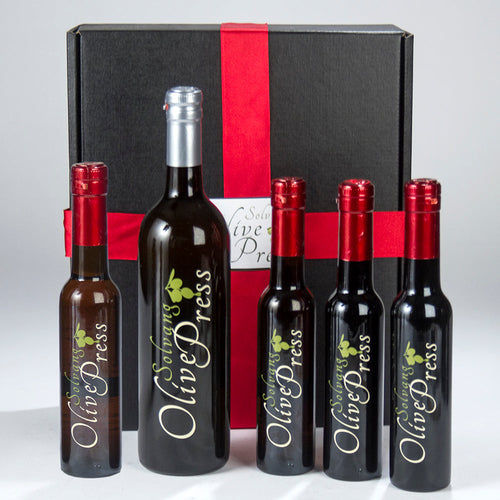 Gift Set of One Large Bottle Plus Four Small Bottles (Olive Oil and Balsamic Pairings)